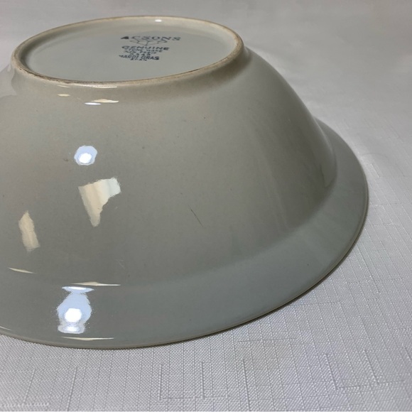 VINTAGE Acsons Doral Japan Mardis Gras Daisy Genuine Stoneware 10" Serving Bowl - Picture 6 of 12